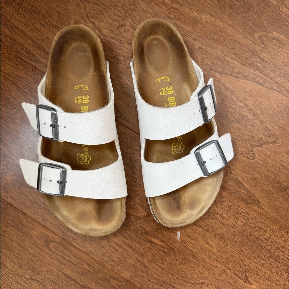 White Birkenstock Sandals